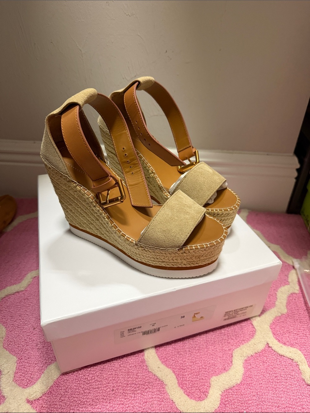 Womens SeeByChloe Glyn Espadrille Wedge Sandals
